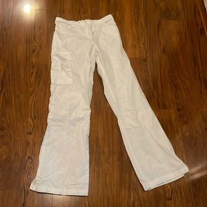 White scrub pants